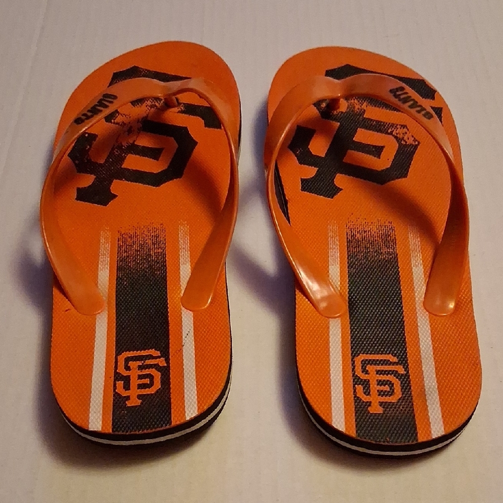 San Francisco Giants Orange & Black Flip Flops